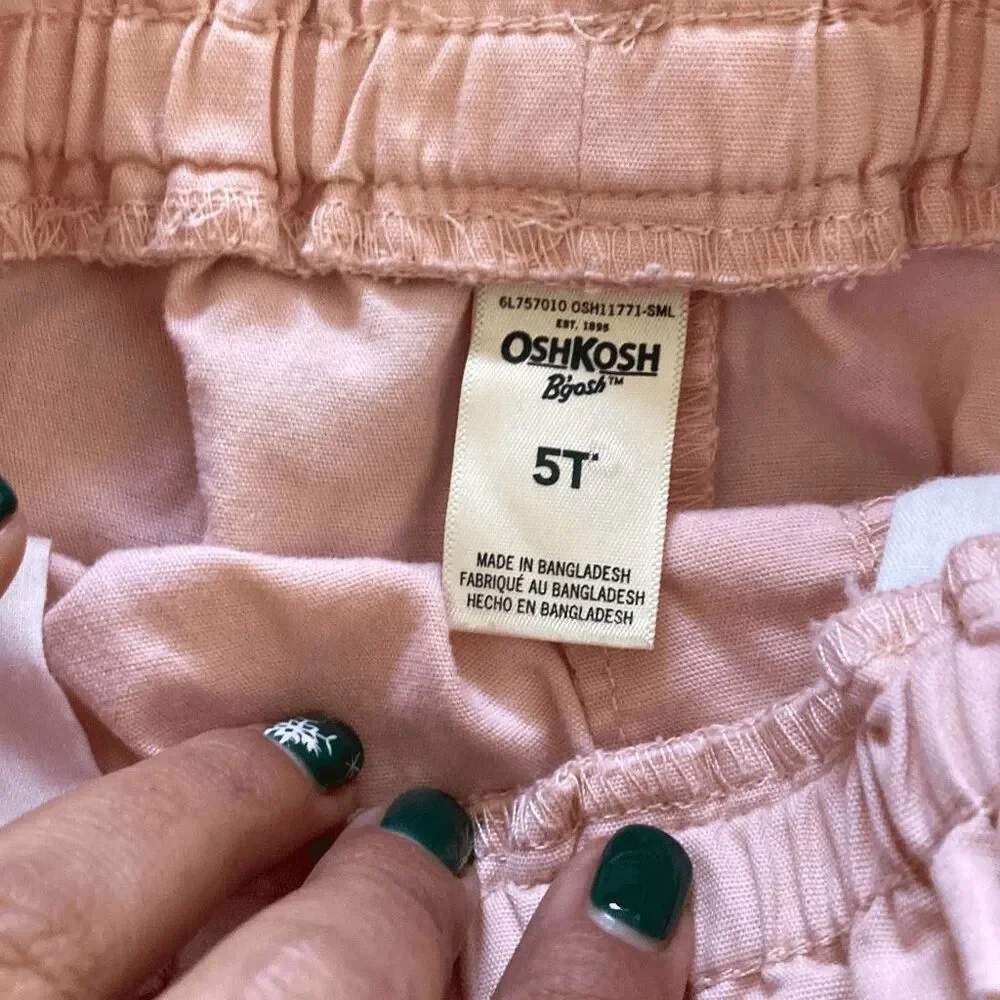 Toddler Girls Shorts Bundle 5T Old Navy & OshKosh Summer 2-Pair Lot